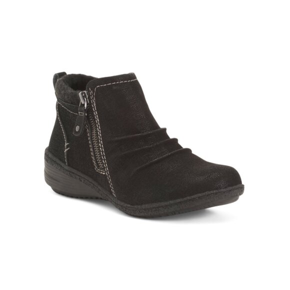 BIZA Black Leather Dakota Booties - Picture 1 of 2